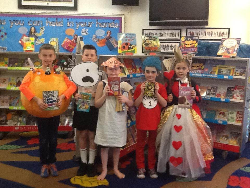 The best dressed winners from Franche Primary School: Maxx Shelley, 10, Mason Hall, 10, Connor Andrews, 8, Lilly Cook, 7, and Jessica Baker, 7