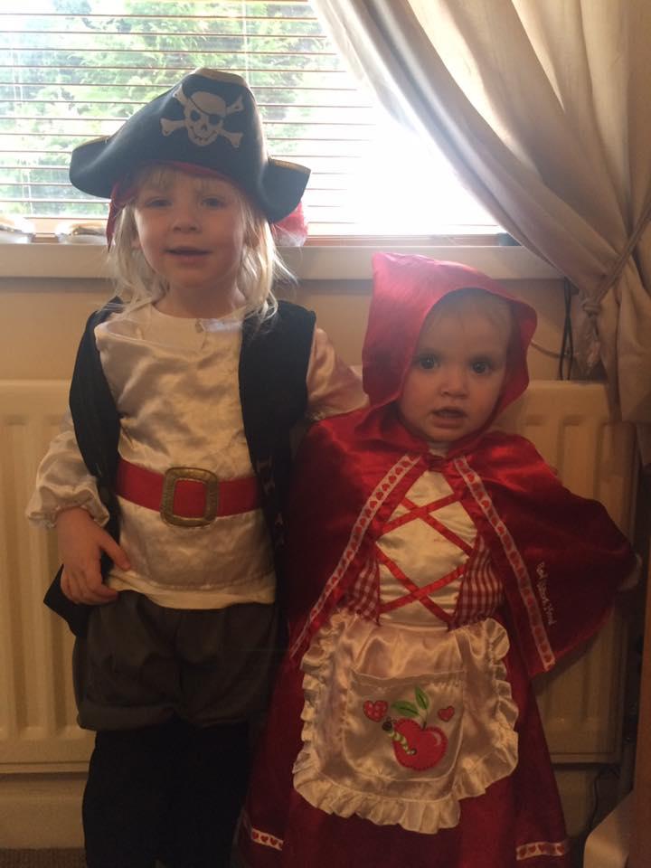 Ella and Daisy Golding from First Class Nursery