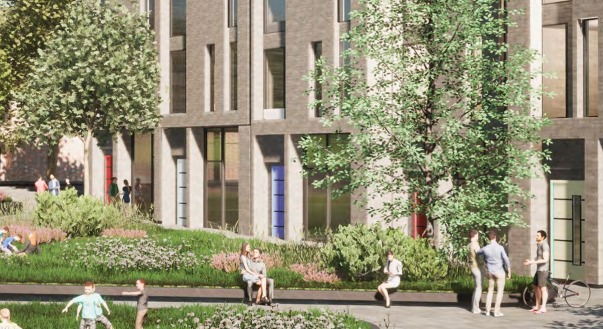 Potential exists at Lion Fields for a new mixed-use quarter, according to the new vision. Picture: HemingwayDesign/ Wyre Forest District Council 