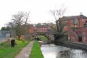 Caldwell Mill Bridge over the canal in Kidderminster, where police divers found the wheel brace used to batter John Davies to death