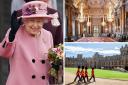 (left-clockwise) Queen Elizabeth II (PA), Buckingham Palace (Buyagift) Windsor Castle ( PA)