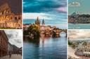 (top left clockwise) Rome, Prague, Istanbul (Canva) Plovdiv (Thinkstock/PA) and Ljubljana (Alamy/PA)