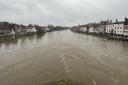 The river level in Bewdley on Thursday evening (March 16)