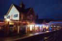 Bewdley station at Christmas time