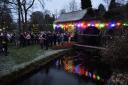 The Christmas light switch-on in Broadwaters Park was a big success