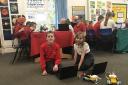 Far Forest Lea Memorial CE Primary Academy pupils at the Google STEM Festival