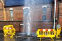 Severn Trent were called to repair the damage