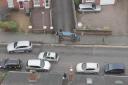 Drone footage shows aftermath of collision