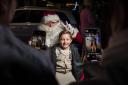 Adam Woodhouse as Father Christmas during his Santa Doorstep Challenge