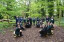 Principal Russell Cormack and students from year seven and the Cowley Eco-Committee
