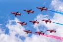 FLY OVER: The RAF Red Arrows will be flying over Worcestershire on way to Midlands Airs Festival.