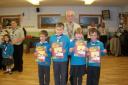 Beaver Scouts being presented with their Awards