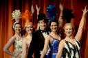 Lucy-Charlotte Webb, Emma Paine, Ryan Donnell, Molly Parmenter and Helen Mackie in 42nd Street. Picture by Colin Hill