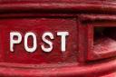 Sign post, Detail Of A Traditional Red British Royal Mail Post Box