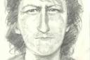 WANTED: An artist's impression of the man police are trying to trace.