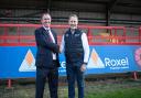 From left to right: Adrian Banks, Managing Director at Roxel UK and Richard Lane, Director at Kidderminster Harriers