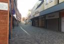 Kidderminster town centre on Tuesday after the Government ordered people to stay inside. Photo by @KMinsterCops