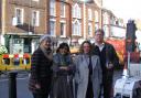 Bewdley shopkeepers with Neville Farmer in Load Street