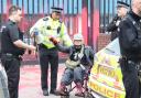 WATCH: Wheelchair user arrested after animal rights 'paint attack'