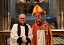 Reverend Canon Mark Badger and Bishop John Inge