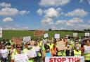 A protest against the quarry plans