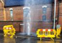 Severn Trent were called to repair the damage