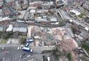 Drone footage shows demolition work at old Woolworths site