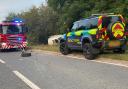 MARS emergency services attending a roadside incident