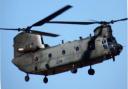 The Chinook was flying over the area on Tuesday (February 20)
