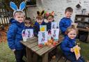 Children from Little Trinity Nursery ready to celebrate Easter