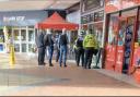 Police presence outside town centre vape shop