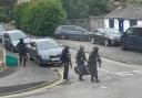 Armed police were seen in Kidderminster