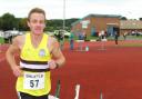 Winning run: Russell Cadwallader, of Halesowen AC, takes first place in Sunday’s 10k race. Pictures: ADRIAN HOSKINS