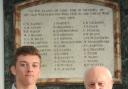 REMEMBER THEM: Poetry competition winner Connor Rook, 16, with Kidderminster Royal British Legion secretary Peter Dunn.
