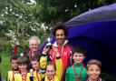 Josh Gowling presented the 1st Kidderminster Cub Scouts with their winning medals