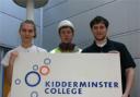 Karina Varley, Matt Prescott and Matt Perry are all heading towards successful careers thanks to Kidderminster College