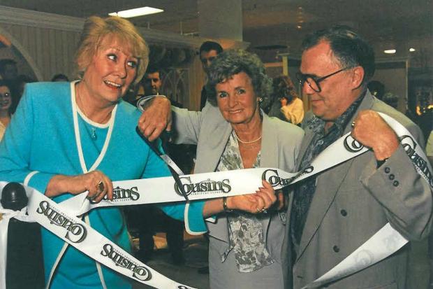 Kidderminster Shuttle: Jack and Vera from Coronation Street opening the Dudley store in 1996 with Rose Shotton