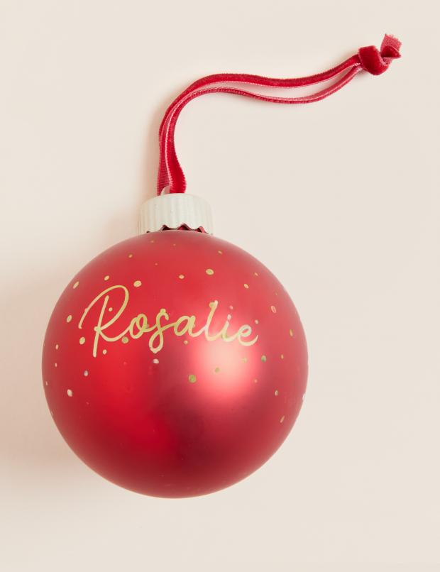 Kidderminster Shuttle: Personalised light up bauble. Credit: M&S