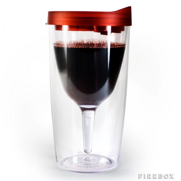 Kidderminster Shuttle: Vindo2go portable wine glass. Credit: Firebox