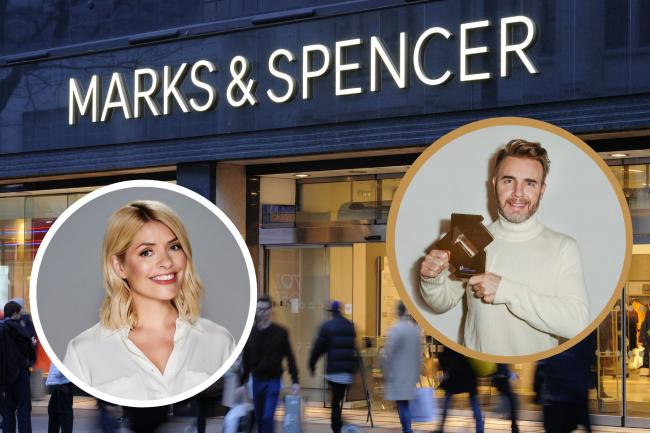 Holly Willoughby, Gary Barlow and Marks and Spencer. Credit: PA