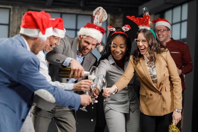 Office Christmas party. Photo: Getty