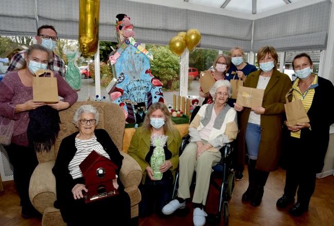 residents and staff of the Summerdyne  Nursing  home. Picture: Colin Hill
