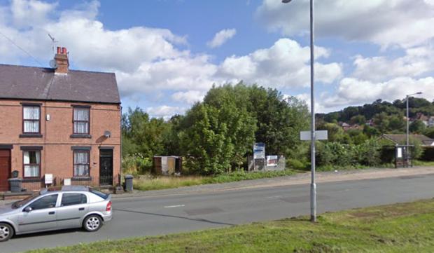 Kidderminster Shuttle: The vacant land off Hartlebury Road where the homes are planned to be built. Photo: Google 