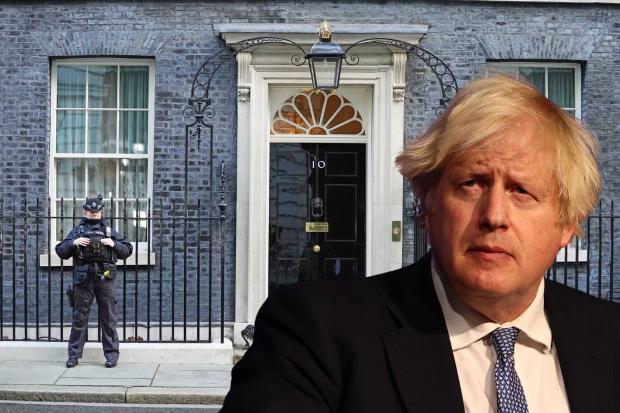 Photos via PA/Newsquest shows Boris Johnson and a background image of No. 10 Downing Street.