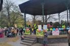 VIGIL: Priory Park, Malvern, hosted a vigil against the closure of Malvern Hills College. Pic. Tom Banner