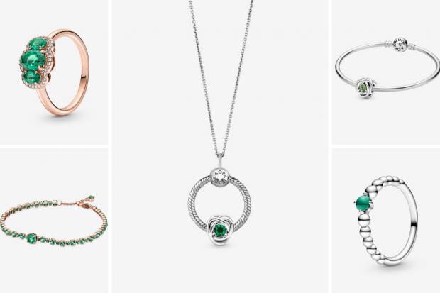 Kidderminster Shuttle: Emerald jewellery at Pandora. Credit: Pandora