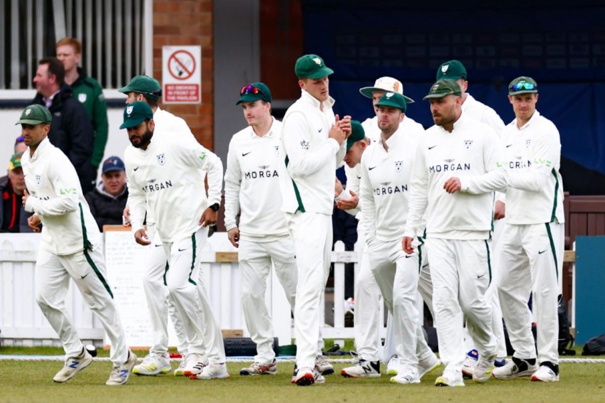 Worcestershire were unable to find the final wicket as Leicestershire held on for a draw in their opening match of the LV=Insurance County Championship Division Two season. Pic: WCCC