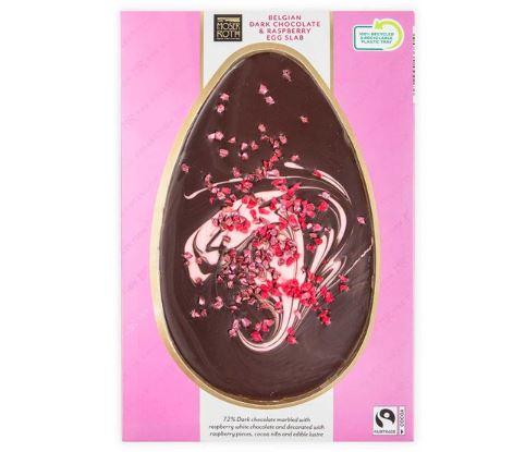 Kidderminster Shuttle: Moser Roth Belgian Dark Chocolate & Raspberry Egg Slab 120g. Credit: Aldi