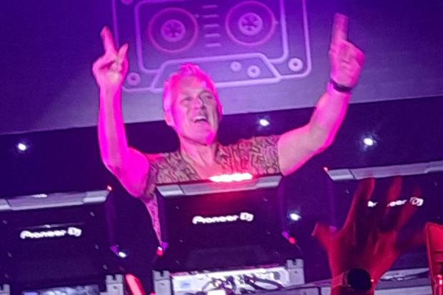 Martin Kemp DJing at Kidderminster Town Hall. Photo: Susie Griffiths