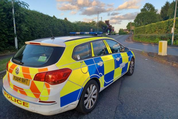 Three people had to be taken to hospital after a crash on the A4103